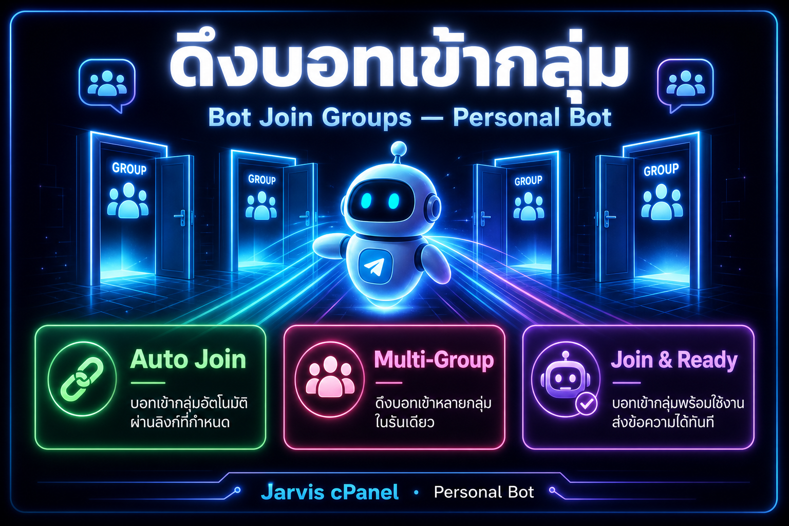 ดึงบอทเข้ากลุ่ม