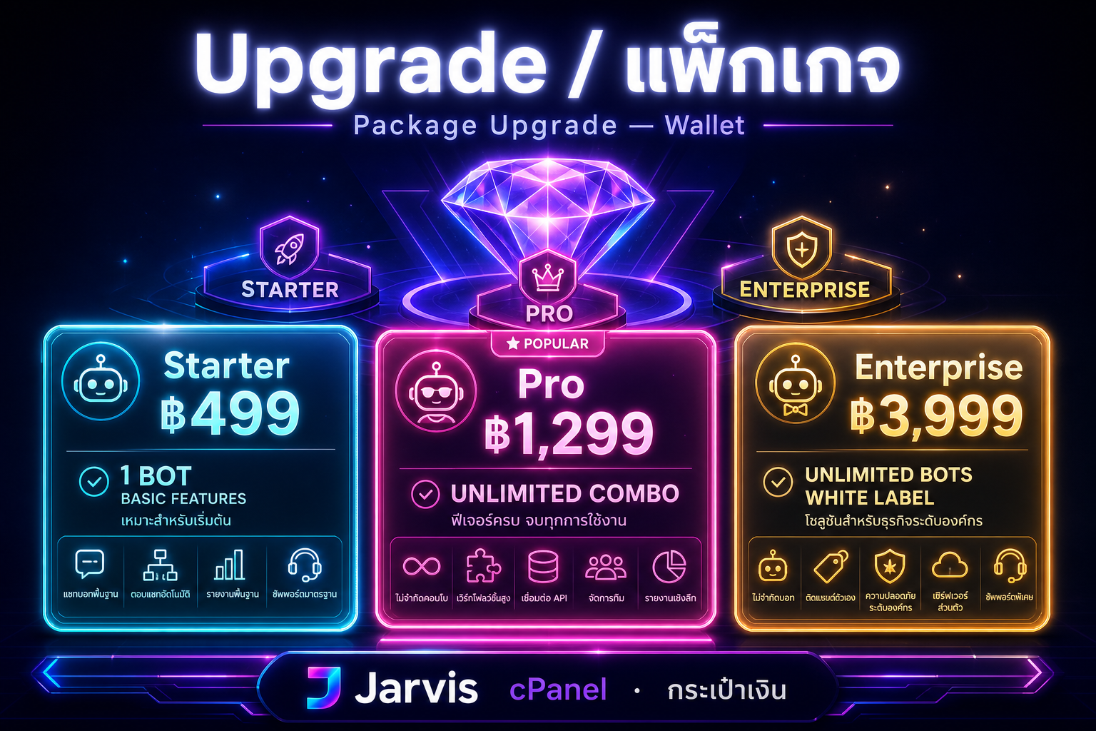 Upgrade / แพ็กเกจ